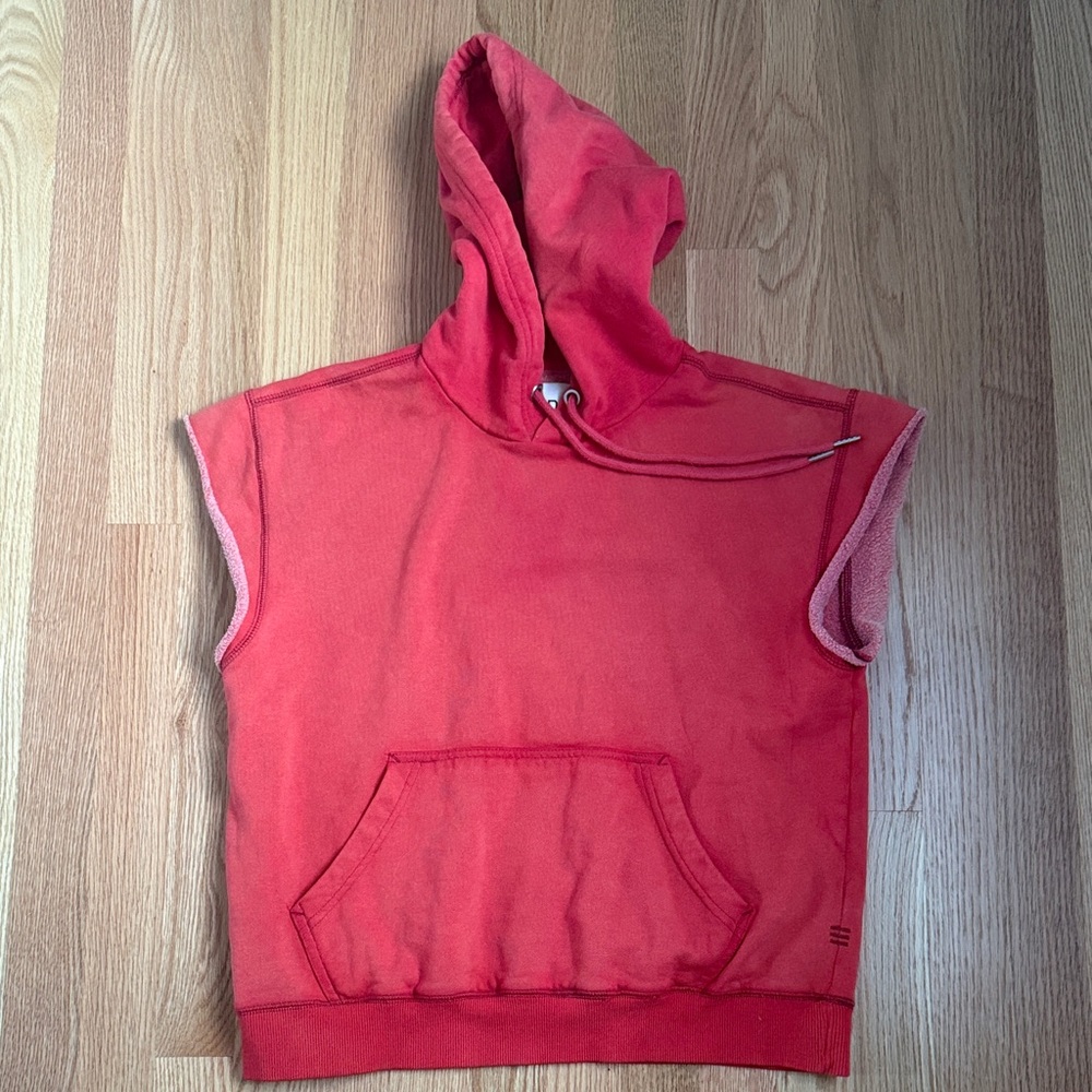 BDG Bonfire Cutoff Cropped Hoodie Sweatshirt